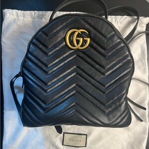 Gucci Matelasse Marmont Leather Backpack